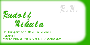 rudolf mikula business card